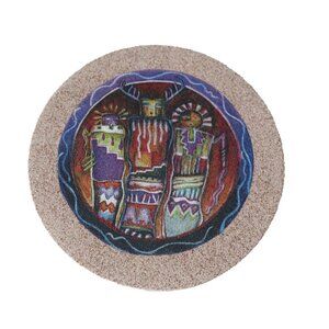 Thirstystone Kokopelli Toss Natural Sandstone Coaster Set Kachina Easily Wipes